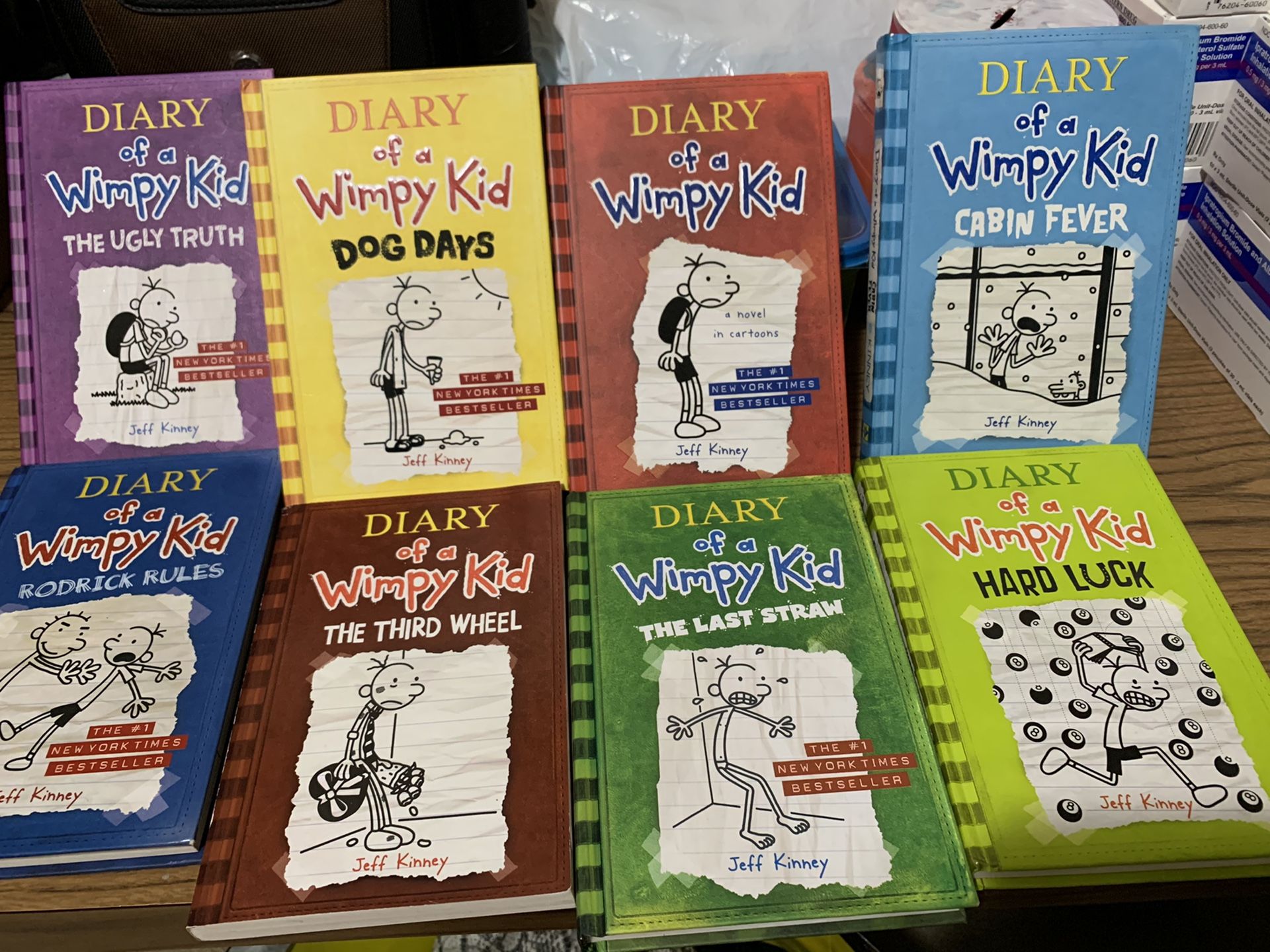 diary of a wimpy kid books (set)