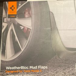 Weather Block  Mud Flaps Tesla Model 3
