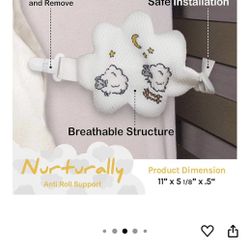 Six anti-roll crib clips