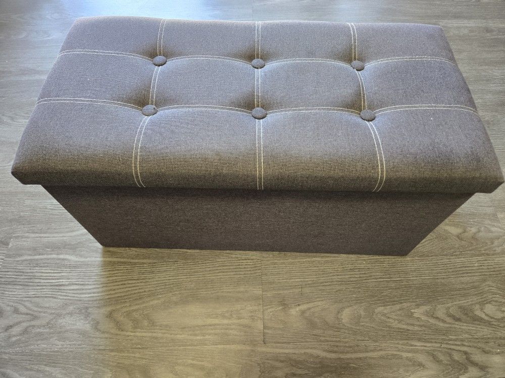 Folding Storage Ottoman Bench