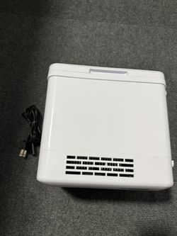 Mini Refrigerator Skincare Fridge 4L Portable AC+DC Power Cooler & Warmer, for Bedroom, Car, Office, Skincare, Makeup, Cosmetics