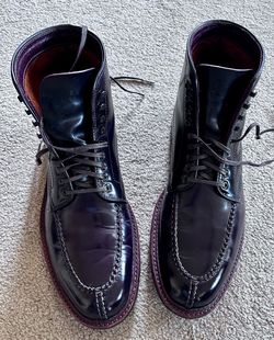 Alden for Brogue Color 8 Shell Cordovan Tanker Boots 12D