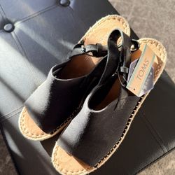 Women’s Size 11 Toms Sling Back Espadrilles