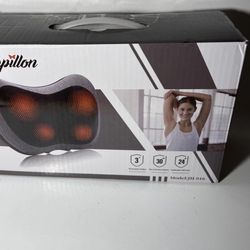 Papillon Shiatsu Back and Neck Massager with Heat, Deep Tissue Kneading JH-006