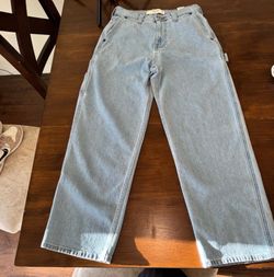Hollister Baggy Loose Fit Carpenter Blue jeans
