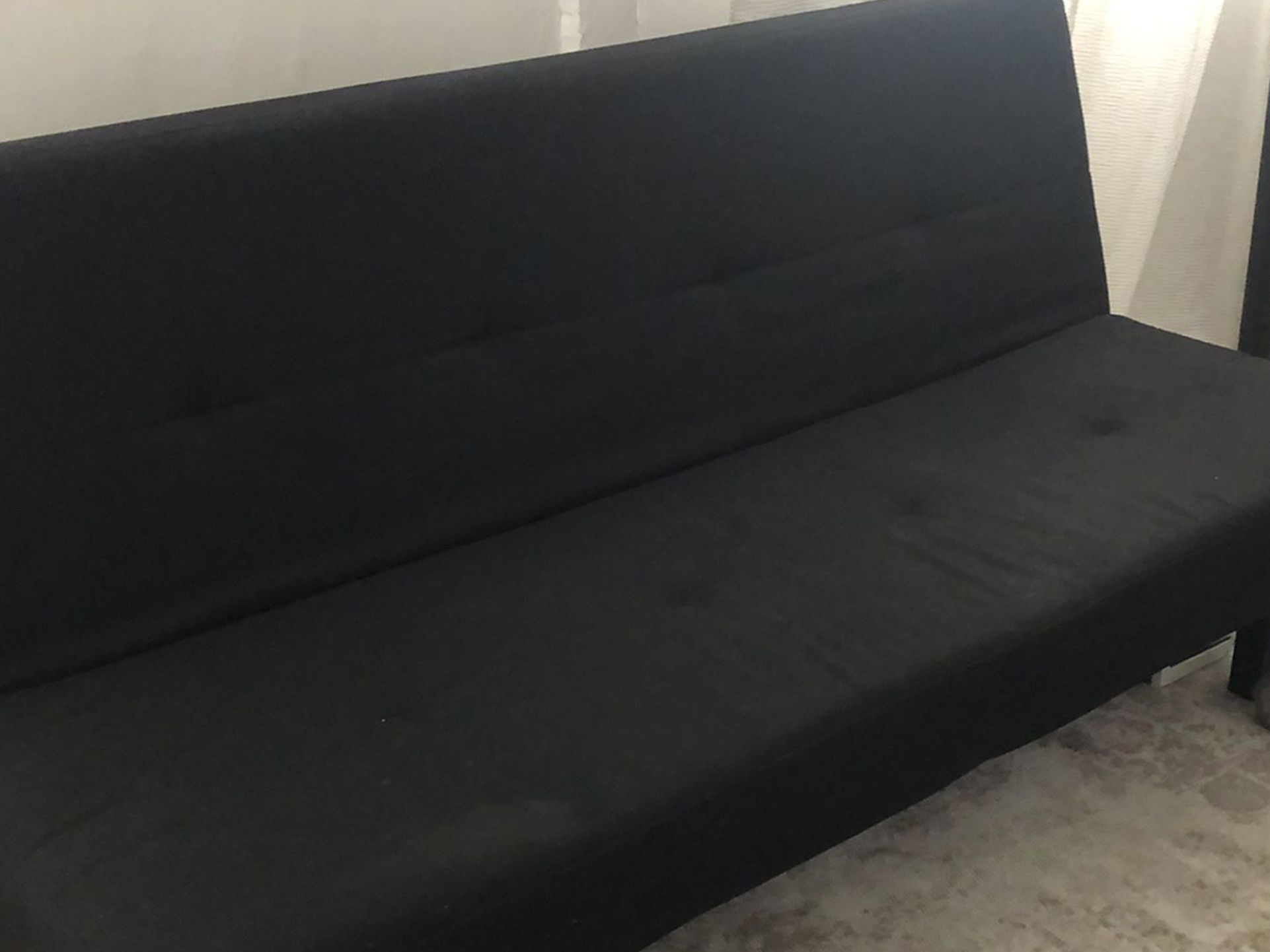 Black Foldable Couch Into Bed