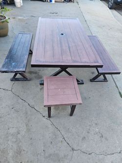 Picnic Table And Bench