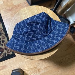 Denim Gucci Bucket Hat