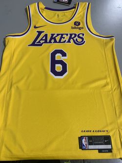 Lakers Lebron James Icon Swingman Jersey W/BIBIGO Patch - Medium(44)