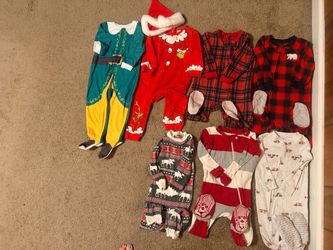 Baby Christmas Outfit Bundle – 7 Pieces