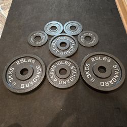 Brand New 80lb Olympic Weight Plate Set 