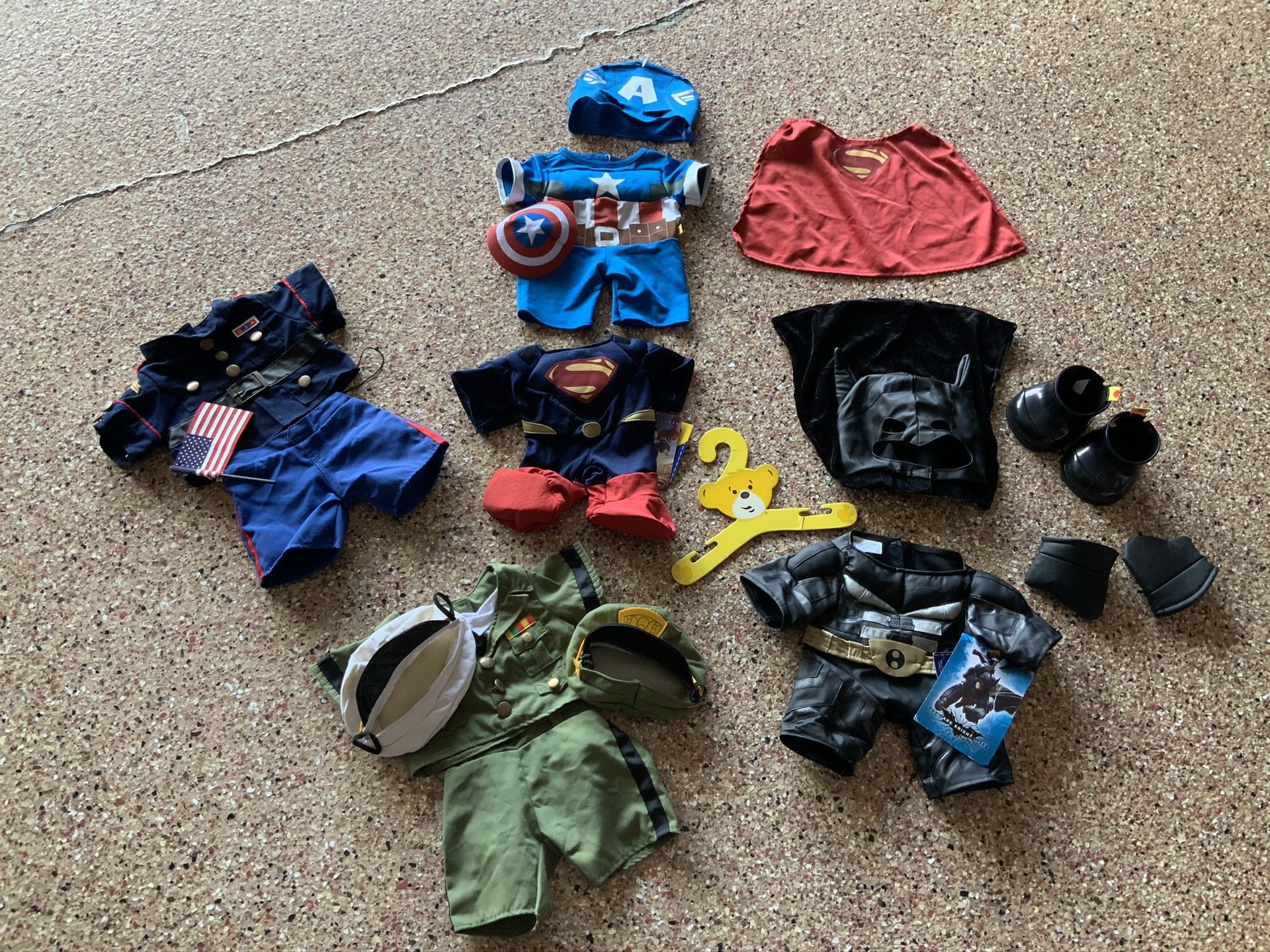 Build a bear outfits $8.00 each set