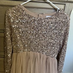 Sequin Maternity Gown