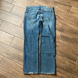 Blue vintage jeans
