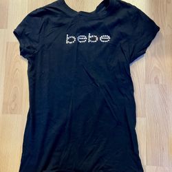 bebe Rhinestone T-shirts Made In USA