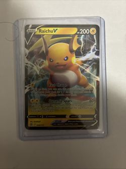 Raichu V 2022 Brilliant Full Art Ultra Rare Holo Pokemon Card 045/172 (NM)