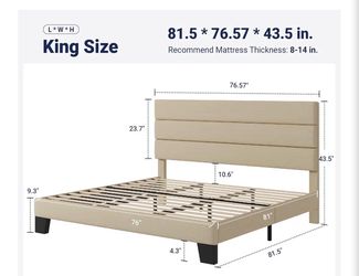 King bed frame