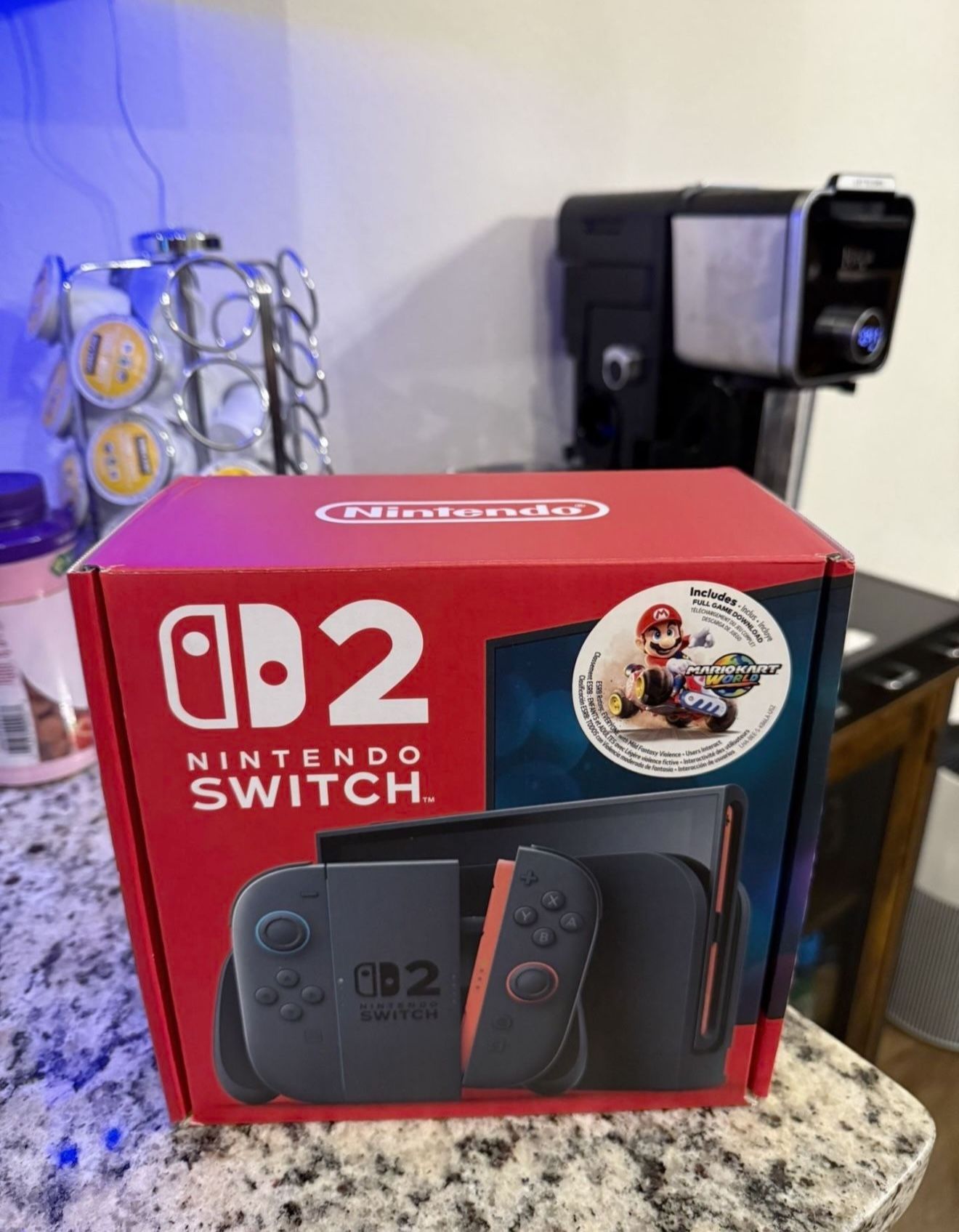 Nintendo Switch 2 With Mario Kart World Game Combo BRAND NEW SEALED!