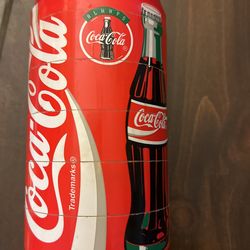 VINTAGE 1995 COCA COLA PUZZLE CAN COASTER - Set of 6 stacking coasters. Coke