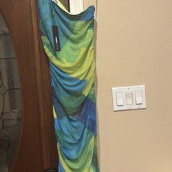 Mesh maxi dress