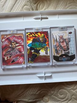 Marvel Upper Deck Artist Sketch Cards Lot of 3