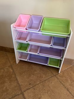 4 tier toy organizer storage. 3 available