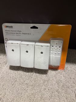 Woods 13569 Wireless Remote Control 3-Pack – NEW & SEALED!