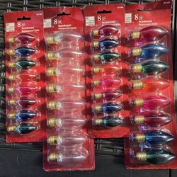 Xmas Light Bulbs Replacement 16of The Big Ones And 16of Little Ones