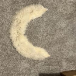 Real Fur White Fox  L42 X 5 Inches
