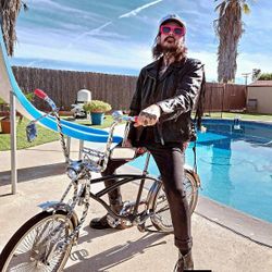 Harley Davidson Fringe Leather Punk Rock N Roll Metal Motorcycle Riding Jacket Medium