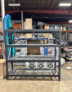 72" Husky 4-Tier Steel Freestanding Garage Storage Shelving Unit