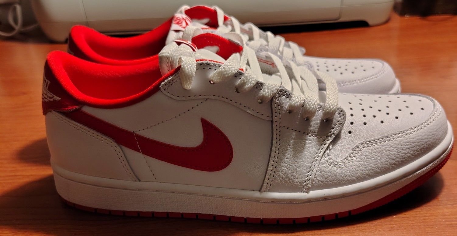 Air Jordan 1 Low OG "White Red"