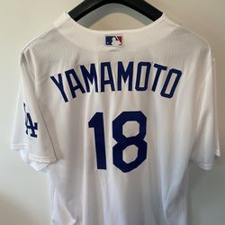 Nike Original Yoshinobu Yamamoto Dodgers #18 Jersey