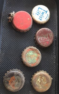 Vintage bottle cap collection