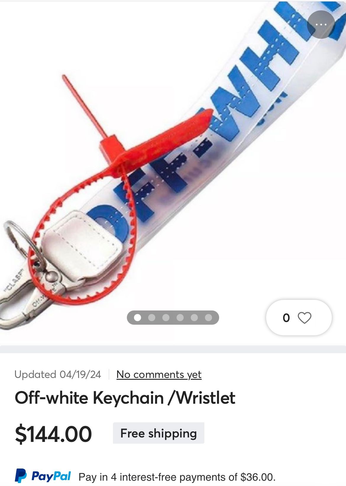 Off-white Keychain