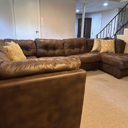 Leather Sectional 