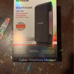 Netgear CM1150V Gig Speed modem (includes Phone Lines)