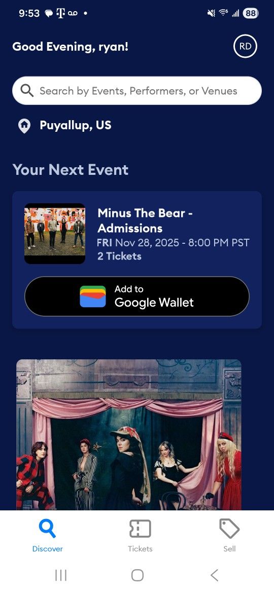 Black Friday 28 Minus The Bear General Admission