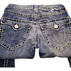 True Religion Johnny Big T Blue Denim Jeans 