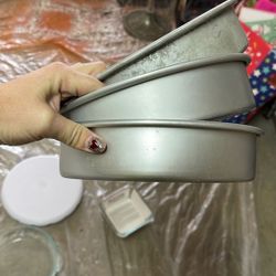 Three Nordic Ware 8” Cake Tins