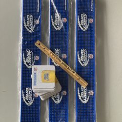🔥 X3 New Bud Light NFL Rubber Beer Bar Mat 