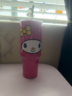 My Melody Pink Tumbler with Straw