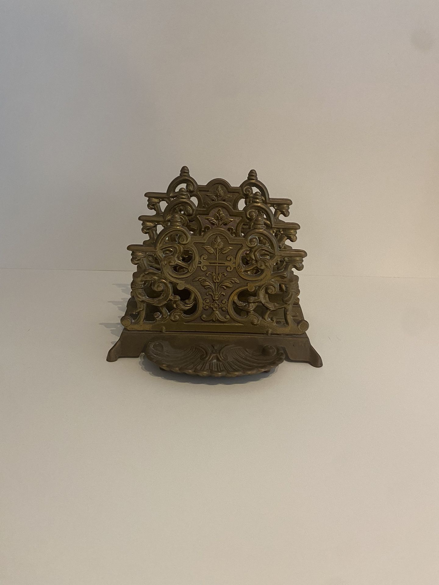 Antique Mail / Files Sorter With Tray Attached