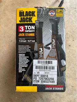 Torin steel HD JACK STANDS: locking pin 3 ton capacity
