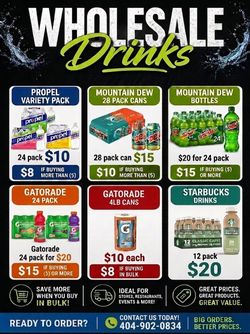 Soft drinks and Sports Drinks