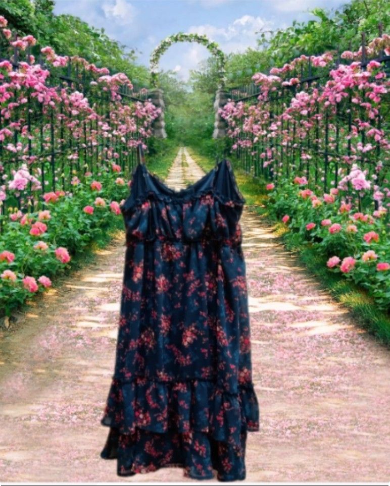 Confess Ruffled Spaghetti Strap Floral Sundress