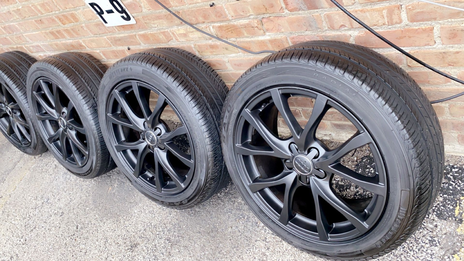 18” Audi Rims And Tires Sensors Included 