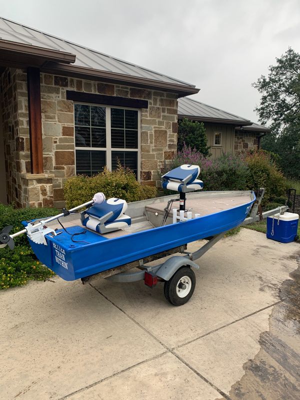 Texas 2 man bass boat/trailer for Sale in San Antonio, TX OfferUp