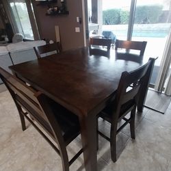 Kitchen Dining Room Table With Seating For Six