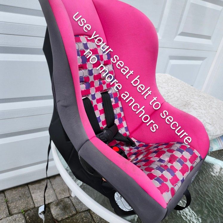 Pink Child Baby Seat Car Seat Use Your Seatbelt To Secure